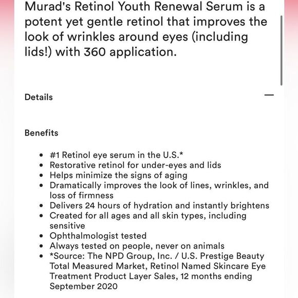 Murad Resurgence Retinol Renewal Eye Serum, Collagen Infusion & Cleansing Cream - Picture 7 of 9